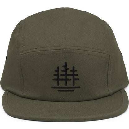 Cuyahoga Valley Clothing Company Tree Logo 5 Panel Cap-Accessories - Hats - Unisex-Cuyahoga Valley Clothing Company-Olive-Appalachian Outfitters