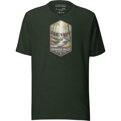 Cuyahoga Valley Clothing Company Woodsey Waterfall T-Shirt-Unisex - Clothing - Tops-Cuyahoga Valley Clothing Company-Appalachian Outfitters