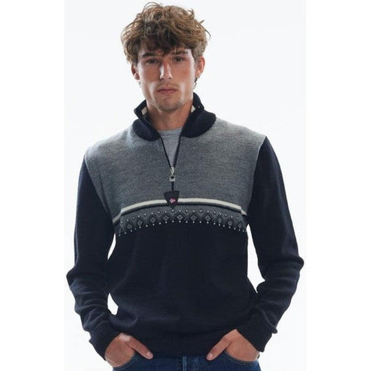 Men's Lahti Sweater-Men's - Clothing - Tops-Dale Of Norway-Black Smoke Off White-M-Appalachian Outfitters