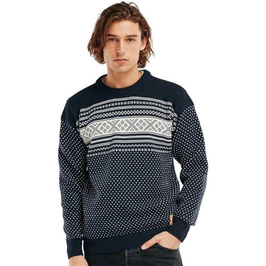 Men's Valloy Sweater-Women's - Clothing - Tops-Dale Of Norway-Navy Off White-M-Appalachian Outfitters