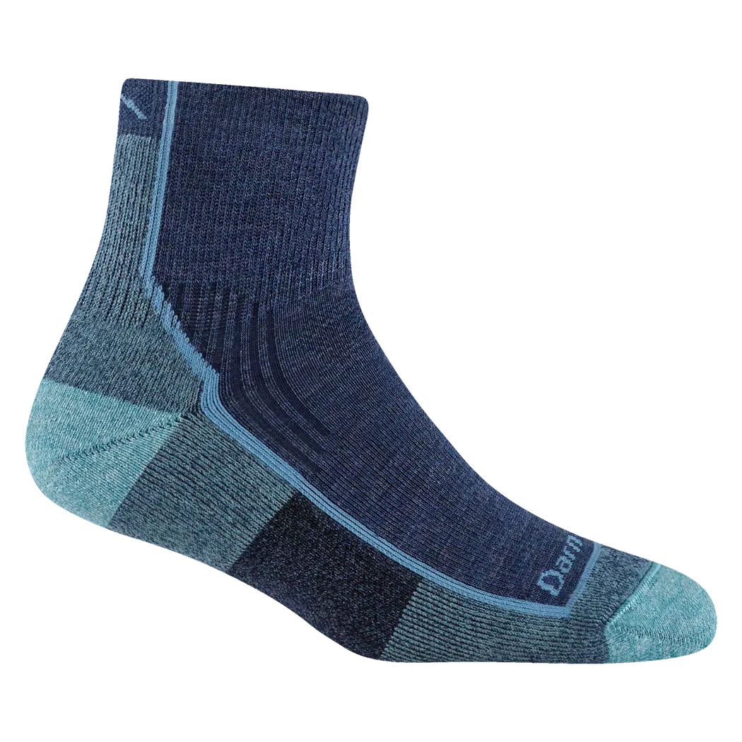 Darn Tough Hiker 1/4 Midweight with Cushion-Accessories - Socks - Unisex-Darn Tough-Blue Jay-S-Appalachian Outfitters