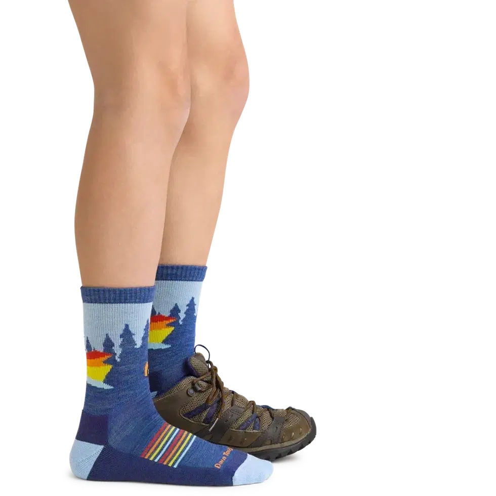 Kid's Wild Micro Crew Ligthweight with Cushion-Accessories - Socks - Kids-Darn Tough-Appalachian Outfitters