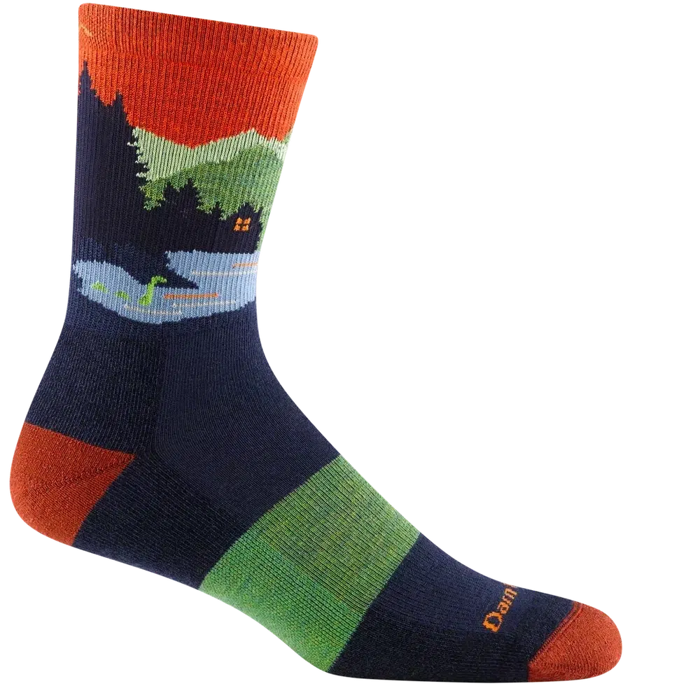 Men's Close Encounters Micro Crew Midweight with Cushion-Accessories - Socks - Women's-Darn Tough-Eclipse-M-Appalachian Outfitters