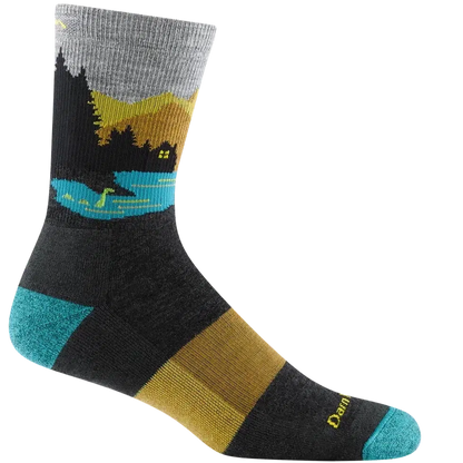 Men's Close Encounters Micro Crew Midweight with Cushion-Accessories - Socks - Women's-Darn Tough-Charcoal-M-Appalachian Outfitters