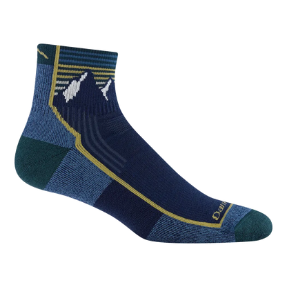 Darn Tough Men's Hiker 1/4 Midweight with Cushion-Accessories - Socks - Men's-Darn Tough-Mountain Lake-S-Appalachian Outfitters