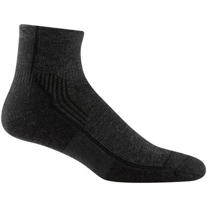 Men's Hiker 1/4 Midweight with Cushion-Accessories - Socks - Men's-Darn Tough-Onyx Black-M-Appalachian Outfitters