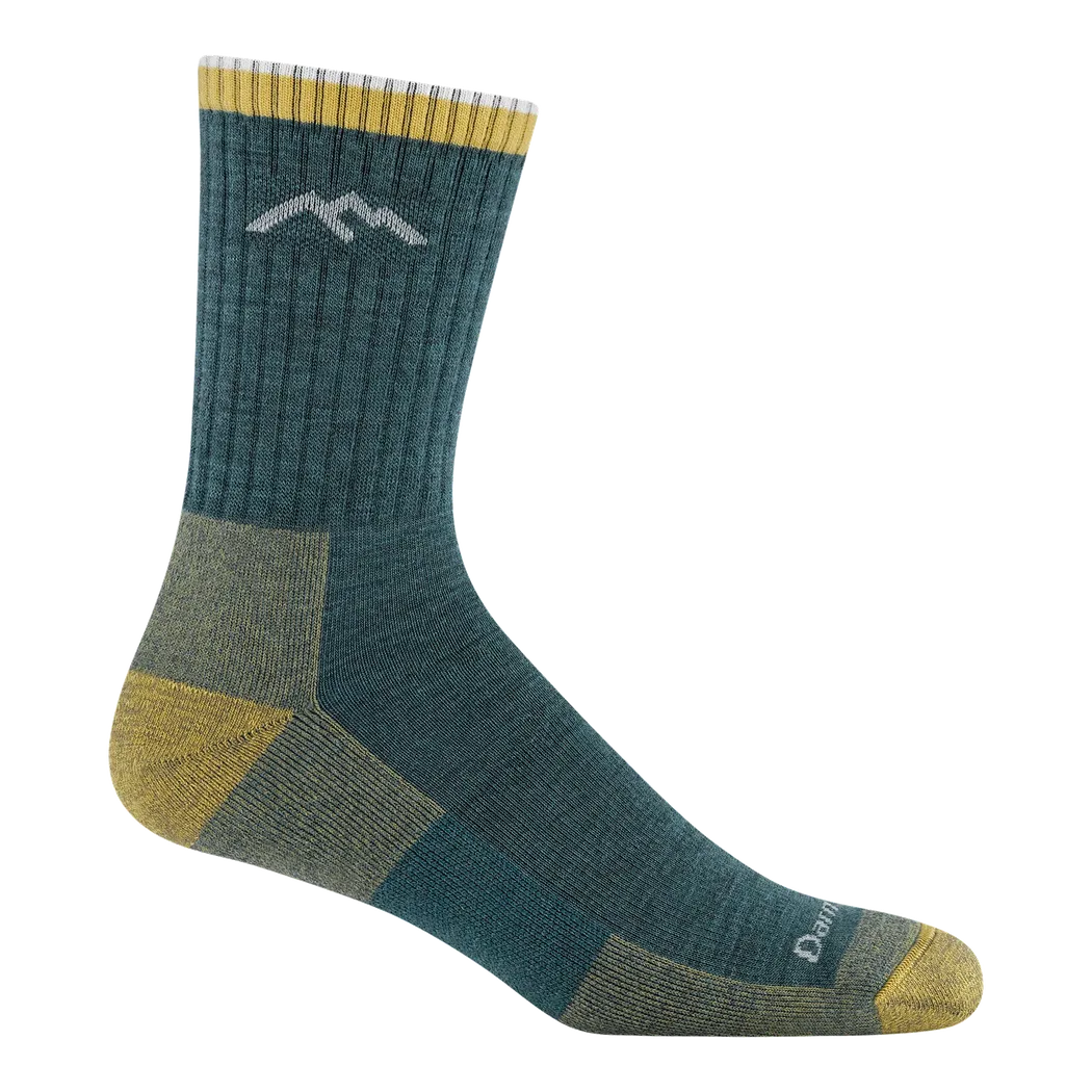 Darn Tough Men's Hiker Micro Crew Midweight with Cushion-Accessories - Socks - Men's-Darn Tough-Spruce-M-Appalachian Outfitters
