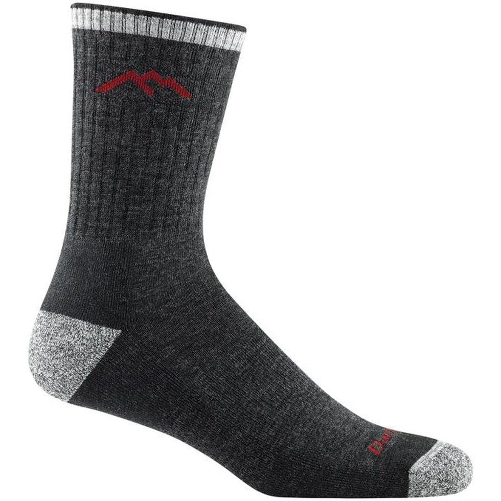 Men's Hiker Micro Crew Midweight with Cushion-Accessories - Socks - Men's-Darn Tough-Black-M-Appalachian Outfitters