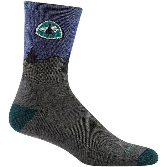 Men's PCT Micro Crew Lightweight with Cushion-Accessories - Socks - Men's-Darn Tough-Forest-M-Appalachian Outfitters
