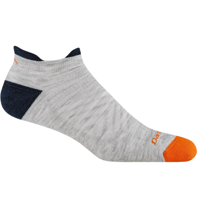 Darn Tough Men's Run No Show Tab Ultra-Lightweight Running Sock-Accessories - Socks - Men's-Darn Tough-Ash-M-Appalachian Outfitters