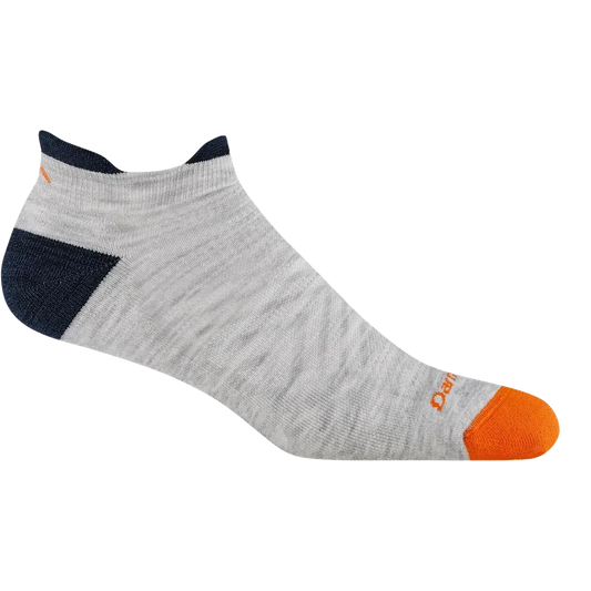 Darn Tough Men's Run No Show Tab Ultra-Lightweight Running Sock-Accessories - Socks - Men's-Darn Tough-Ash-M-Appalachian Outfitters