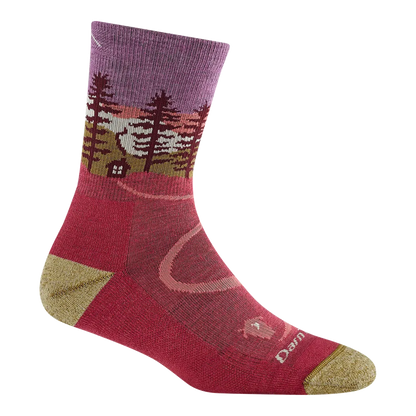 Darn Tough Northwoods Micro Crew Midweight with Cushion-Accessories - Socks - Women's-Darn Tough-Cranberry-S-Appalachian Outfitters