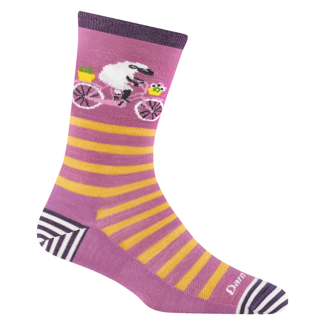 Darn Tough Women's Animal Haus Crew Lightweight-Accessories - Socks - Women's-Darn Tough-Lilac-S-Appalachian Outfitters