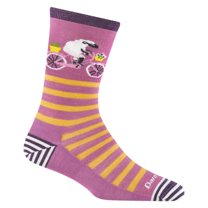 Darn Tough Women's Animal Haus Crew Lightweight-Accessories - Socks - Women's-Darn Tough-Lilac-S-Appalachian Outfitters