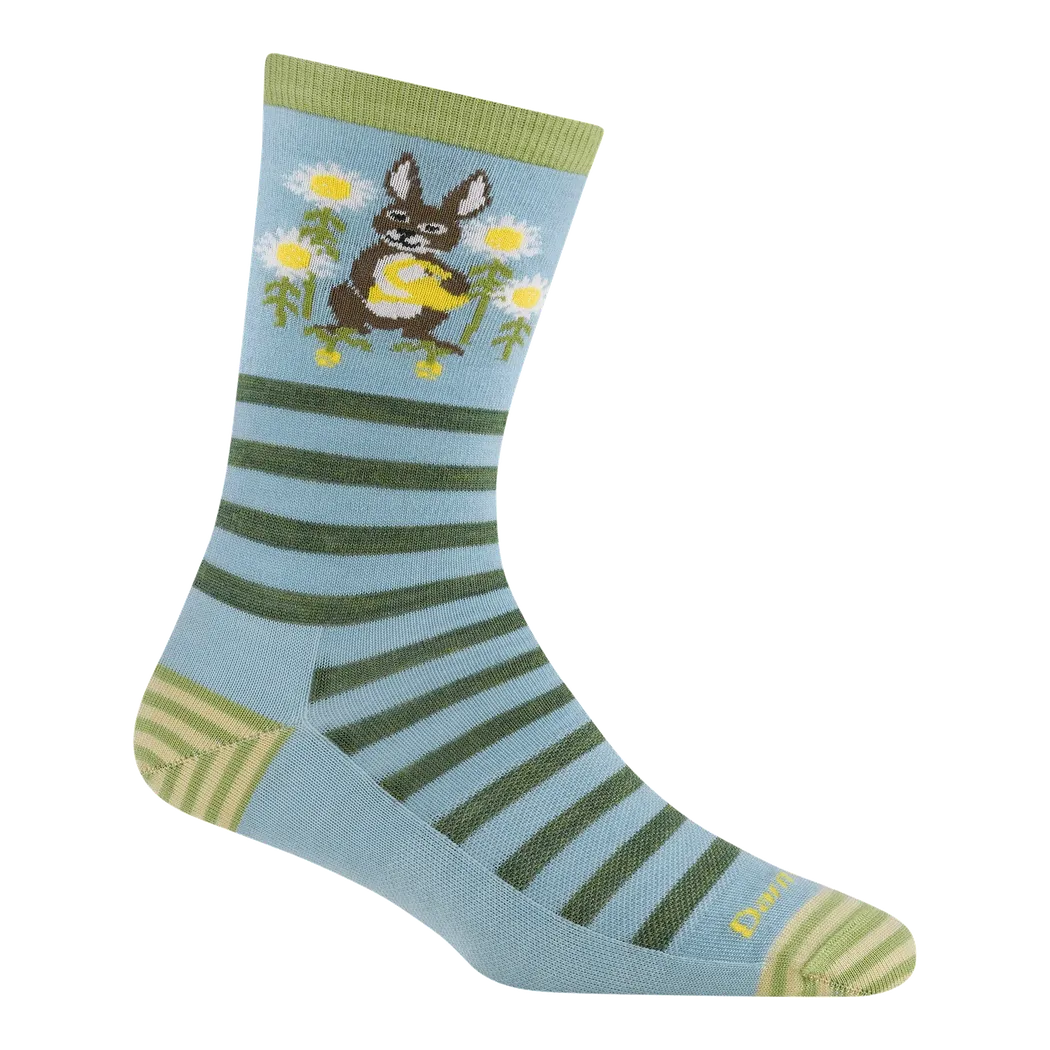 Darn Tough Women's Animal Haus Crew Lightweight-Accessories - Socks - Women's-Darn Tough-Bunny Blue-M-Appalachian Outfitters