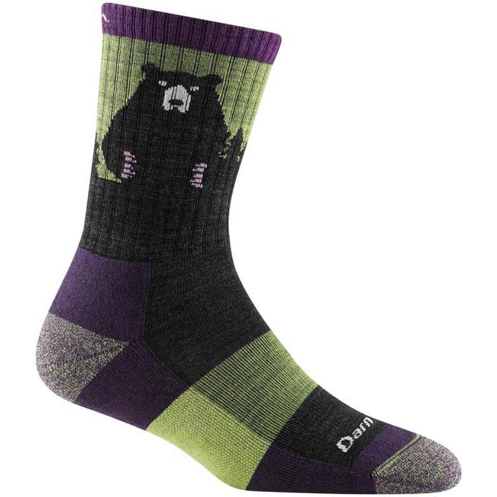 Women's Bear Town Micro Crew Lightweight with Cushion-Accessories - Socks - Women's-Darn Tough-Lime-M-Appalachian Outfitters