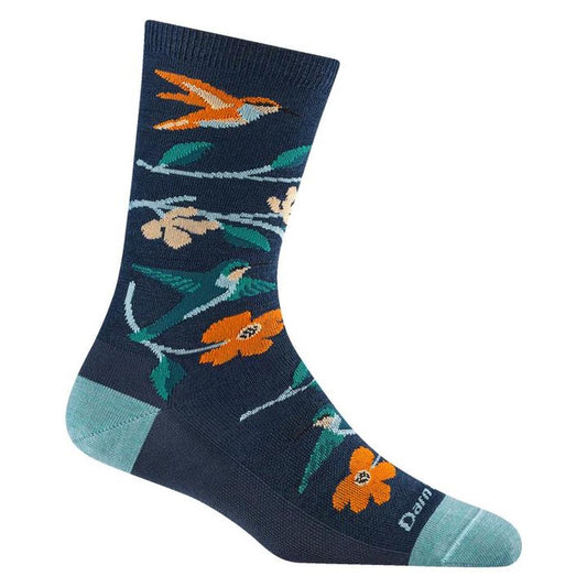 Darn Tough Women's Birds Of A Feather Crew Lightweight Lifestyle Socks-Accessories - Socks - Women's-Darn Tough-Appalachian Outfitters