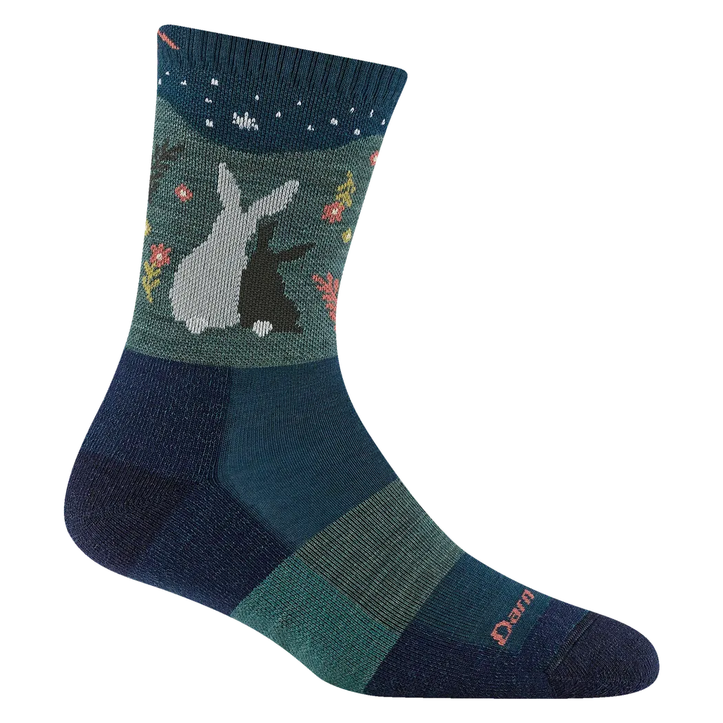 Darn Tough Women's Critter Club Micro Crew Lightweight with Cushion-Accessories - Socks - Women's-Darn Tough-Eclipse-S-Appalachian Outfitters