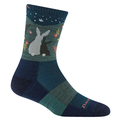 Darn Tough Women's Critter Club Micro Crew Lightweight with Cushion-Accessories - Socks - Women's-Darn Tough-Eclipse-S-Appalachian Outfitters