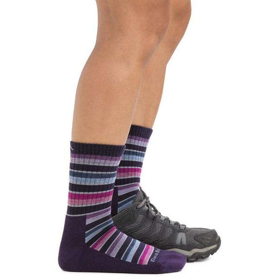 Women's Decade Stripe Micro Crew Midweight with Cushion-Accessories - Socks - Women's-Darn Tough-Appalachian Outfitters