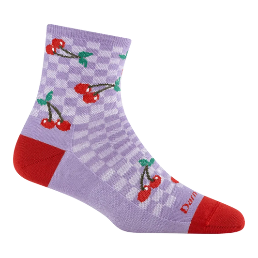 Darn Tough Women's Fruit Stand Shorty Lightweight Lifestyle Sock-Accessories - Socks - Women's-Darn Tough-Cherry Lavender-M-Appalachian Outfitters