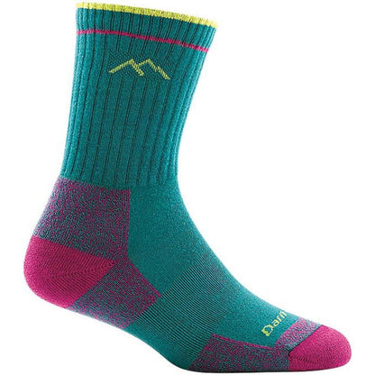 Women's Hiker Coolmax Micro Crew Midweight with Cushion-Accessories - Socks - Women's-Darn Tough-Teal-S-Appalachian Outfitters