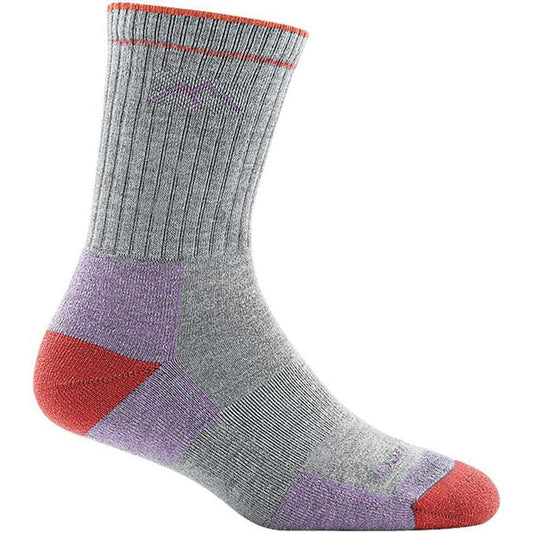 Women's Hiker Coolmax Micro Crew Midweight with Cushion-Accessories - Socks - Women's-Darn Tough-Light Gray-S-Appalachian Outfitters
