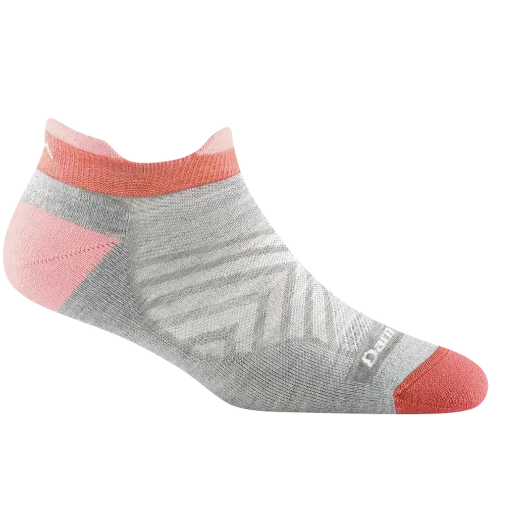 Darn Tough Women's Run No Show Tab Ultra-Lightweight Running Sock-Accessories - Socks - Women's-Darn Tough-Ash-S-Appalachian Outfitters