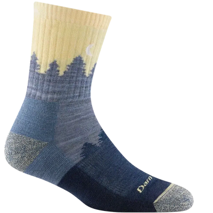 Women's Treeline Micro Crew Midweight with Cushion-Accessories - Socks - Women's-Darn Tough-LIght Denim-S-Appalachian Outfitters