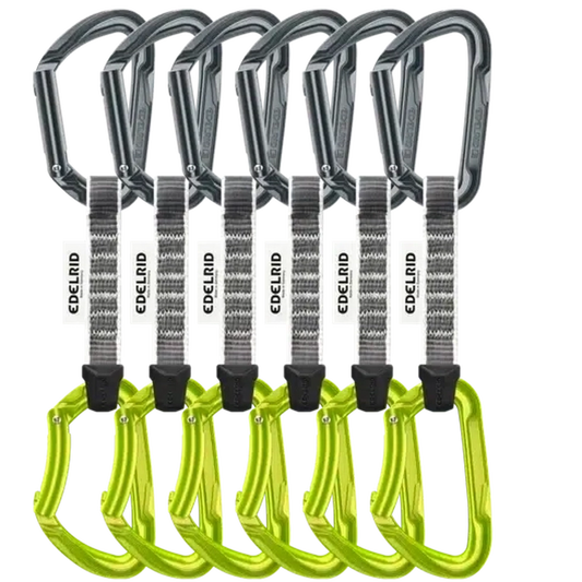 Pure Set Sixpack, 10cm-Climbing - Hardware - Quickdraws-Edelrid-Slate/Oasis-Appalachian Outfitters