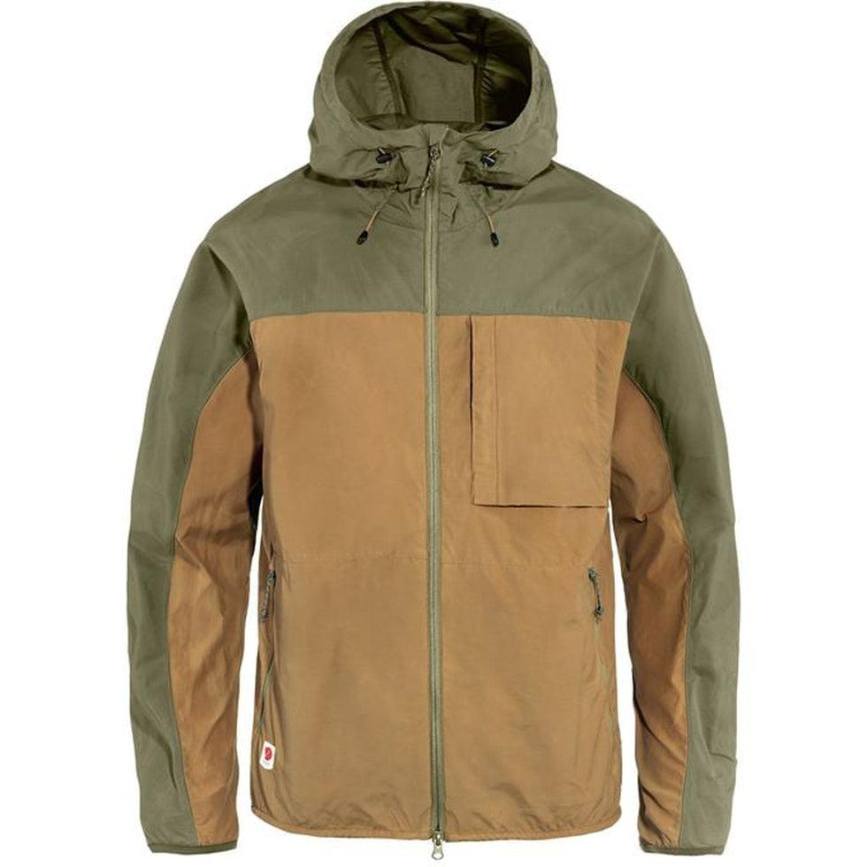 Men's High Coast Wind Jacket-Men's - Clothing - Jackets & Vests-Fjallraven-Buckwheat Brown-Green-M-Appalachian Outfitters