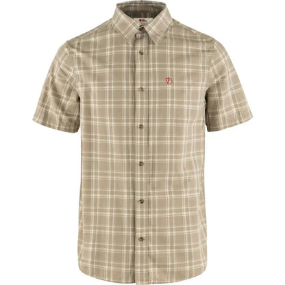 Fjallraven Men's Ã–vik Lite Short Sleeve Shirt-Men's - Clothing - Tops-Fjallraven-Fossil-Chalk Rose-L-Appalachian Outfitters