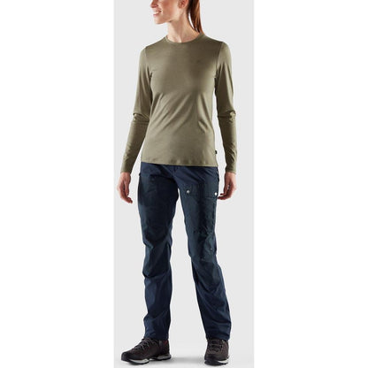Women's Abisko Wool Long Sleeve-Women's - Clothing - Tops-Fjallraven-Appalachian Outfitters