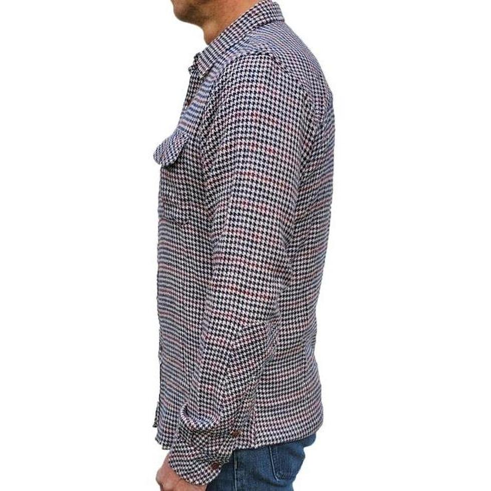 Flyshacker-Men's The Dogstooth Check Shirt-Appalachian Outfitters