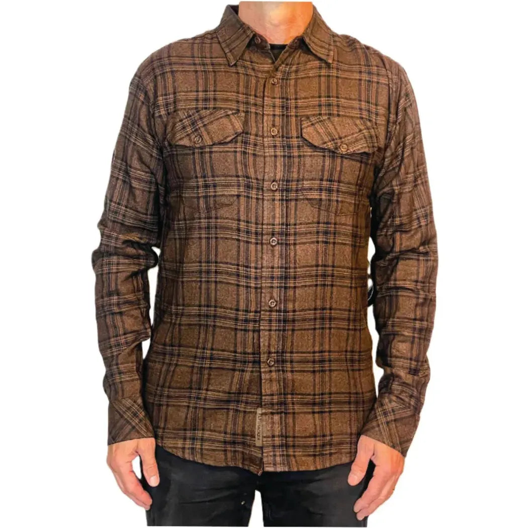 Flyshacker Men's Wyatt Flannel Shirt - 6 oz-Men's - Clothing - Tops-Flyshacker-Appalachian Outfitters
