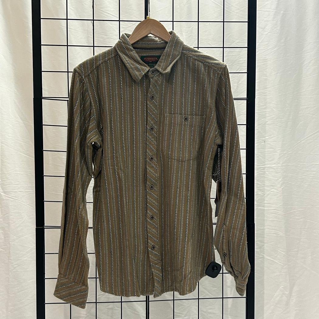 Flyshacker Sample - Men's Arrow Dobby Shirt-Men's - Clothing - Tops-Flyshacker-Taupe Blue-M-Appalachian Outfitters