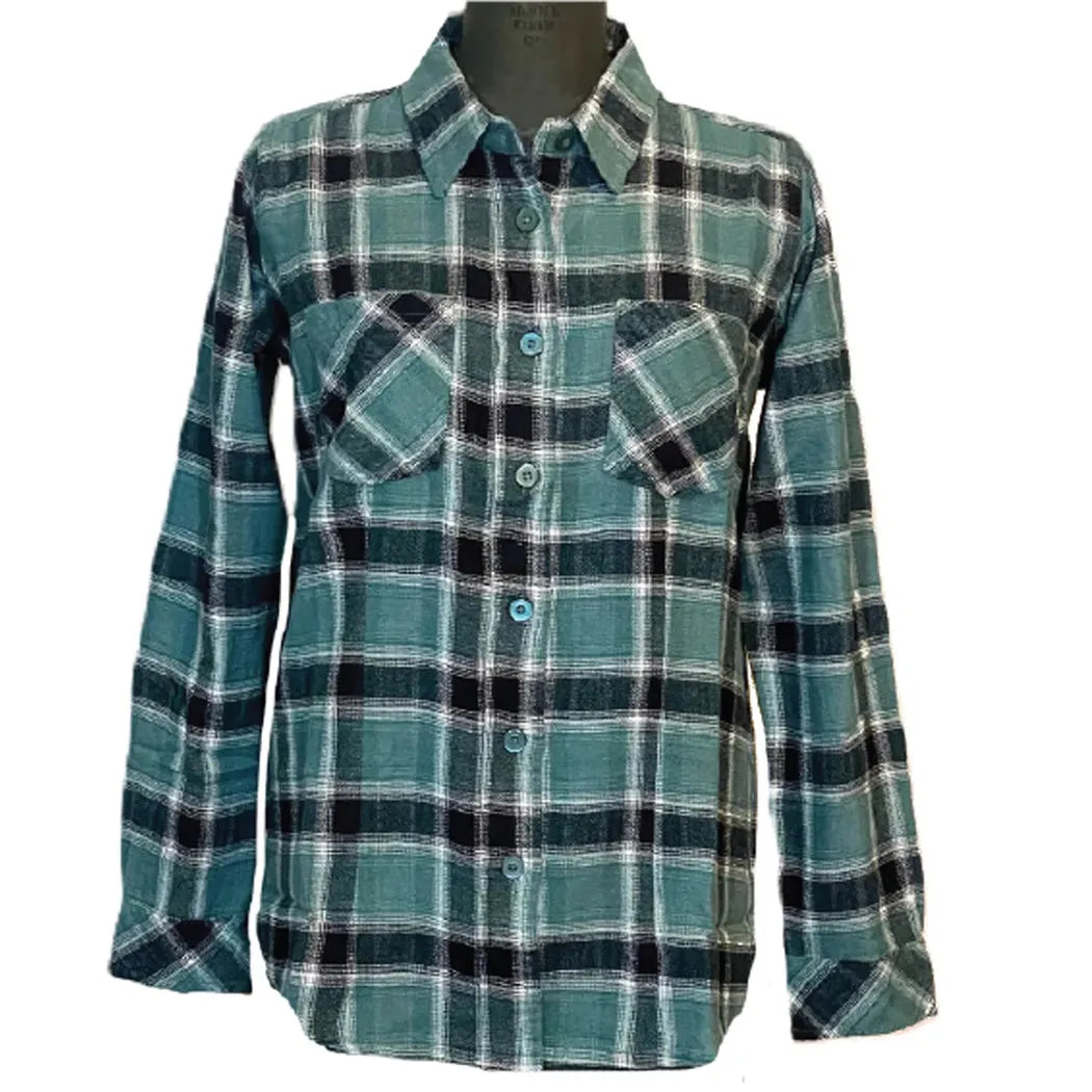 Flyshacker Women's Libby Flannel Shirt-Women's - Clothing - Tops-Flyshacker-Appalachian Outfitters