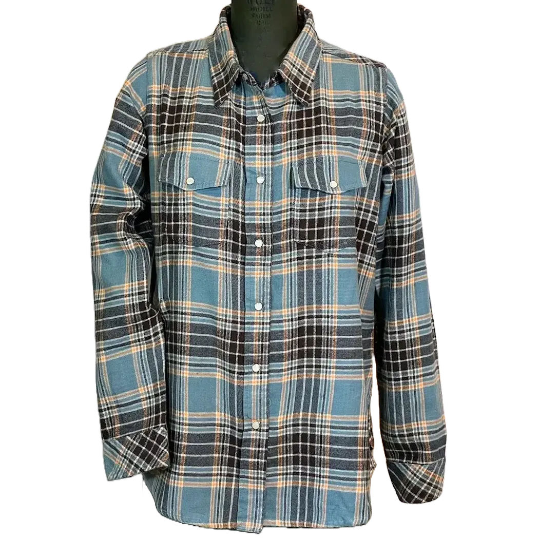 Flyshacker Women's Passion Pearl Snap Flannel shirt-Women's - Clothing - Tops-Flyshacker-Appalachian Outfitters