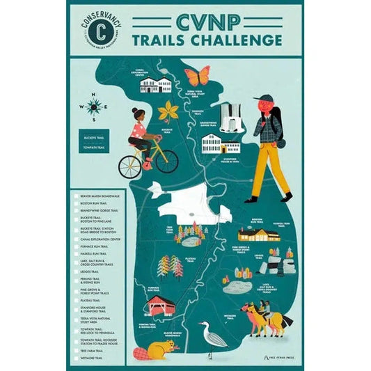 Free Period Press Cuyahoga Valley National Park Challenge Map-Books - Maps-Free Period Press-Appalachian Outfitters