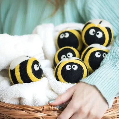 Friendsheep Bee Trio Eco Wool Dryer Balls-Accessories - Novelty-Friendsheep-Appalachian Outfitters