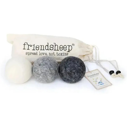Friendsheep Grey Mix Trio Eco Wool Dryer Balls-Accessories - Novelty-Friendsheep-Appalachian Outfitters