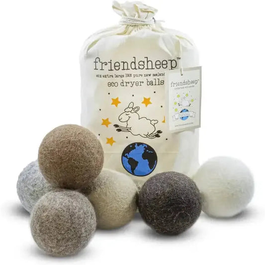 Friendsheep Natural Mystic Brown Mix Eco Wool Dryer Balls-Accessories - Novelty-Friendsheep-Appalachian Outfitters
