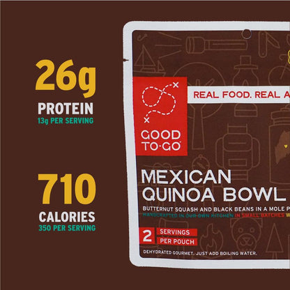 Mexican Quinoa Bowl - Double Serving-Food - Backpacking-Good To-Go-Appalachian Outfitters