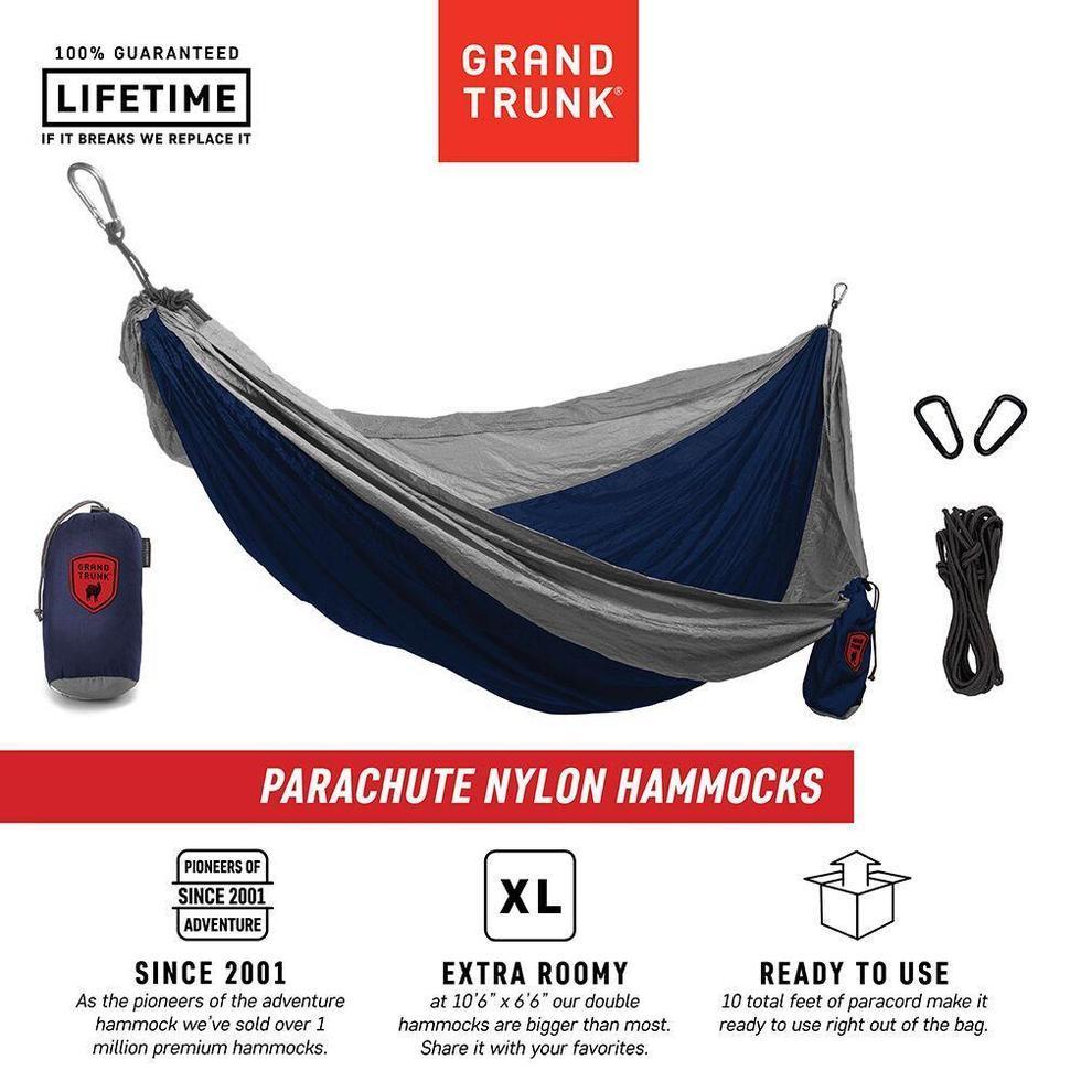 Grand Trunk-Double Parachute Nylon Hammock with Straps-Appalachian Outfitters