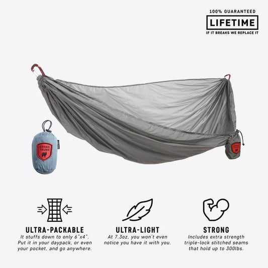 Grand Trunk Nano Hammock-Camping - Tents & Shelters - Hammocks-Gray-Appalachian Outfitters
