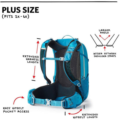 Juno 30 H20 Plus-Camping - Backpacks - Daypacks-Gregory-Laguna Blue-Appalachian Outfitters