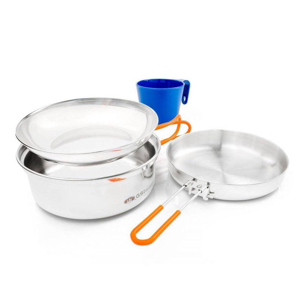 GSI Outdoors-Glacier Stainless 1 Person Mess Kit-Appalachian Outfitters