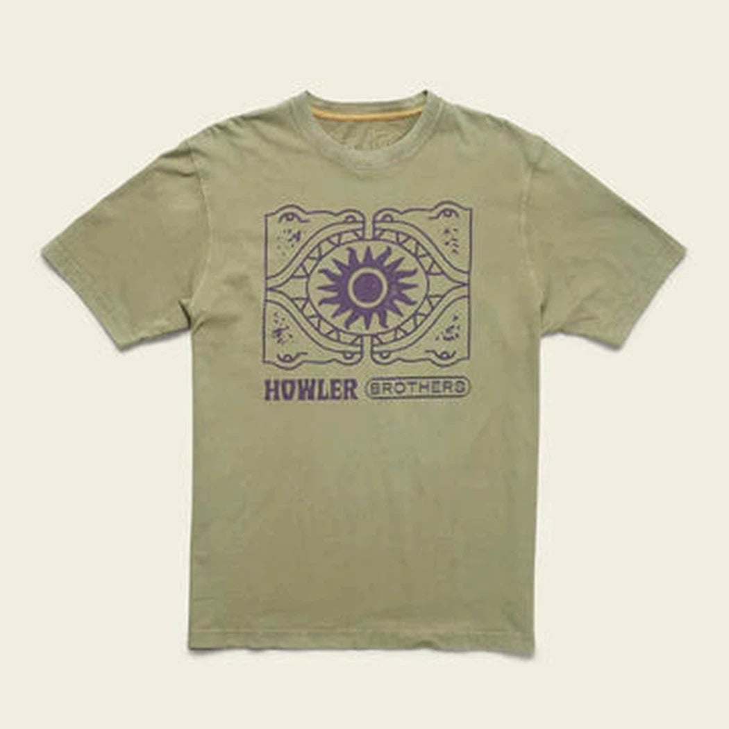 Howler Brothers Men's Cotton T-Men's - Clothing - Tops-Howler Brothers-Sun Drinker : Olive-M-Appalachian Outfitters