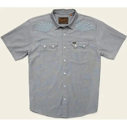 Howler Brothers Men's Crosscut Deluxe Shortsleeve-Men's - Clothing - Tops-Howler Brothers-Beams : Blue Spruce-M-Appalachian Outfitters