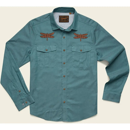 Howler Brothers Men's Gaucho Snapshirt-Men's - Clothing - Tops-Howler Brothers-Enter The Dragons-M-Appalachian Outfitters